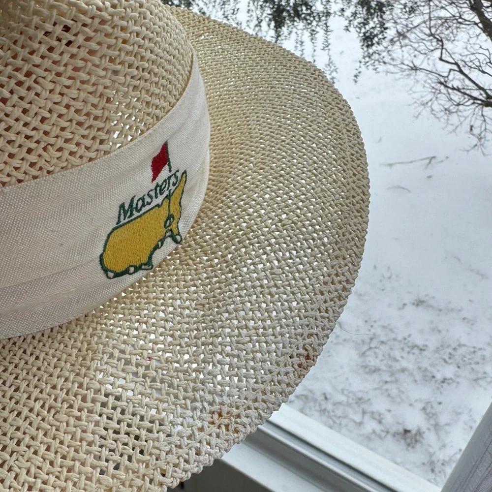 Masters golf Vintage Masters Straw Hat Augusta National PGA Golf - Picture 5 of 6